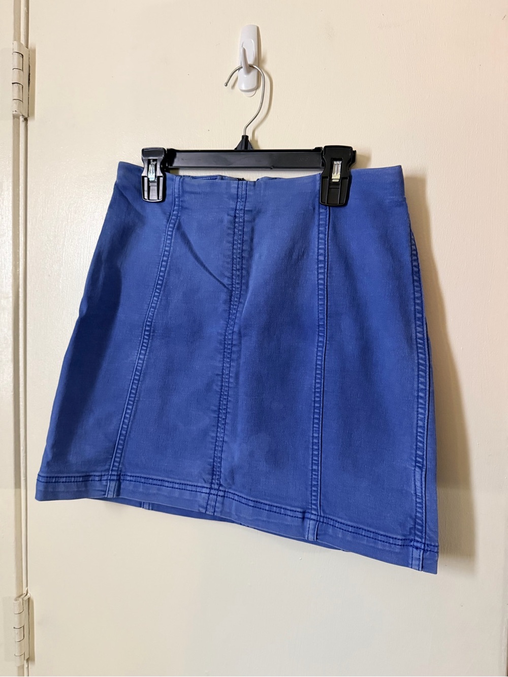 Free People Cobalt Blue Paneled Mini Skirt